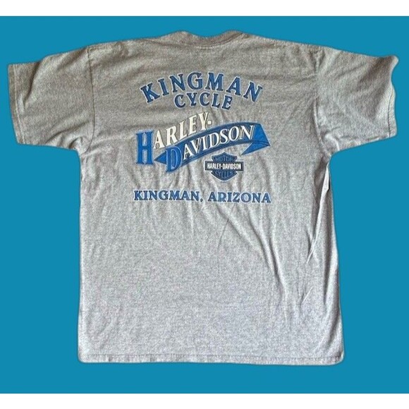 Kingman Cycle  Harley Davidson Motorcycles Kingman Arizona Mens HD T-shirt  XL - Picture 1 of 4